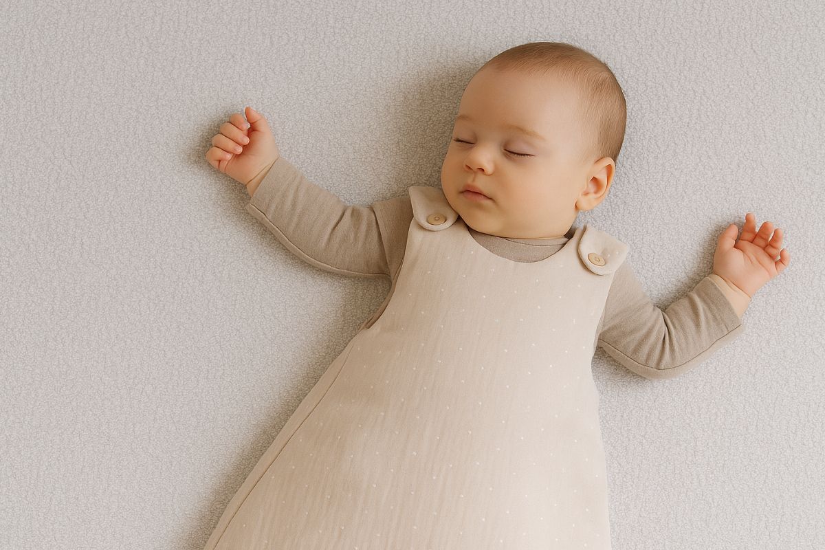 Baby schläft sicher im Schlafsack – erklärt, warum Babyschlafsäcke so wichtig sind.